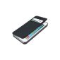 kwmobile® Protective case with flap practical and stylish Apple iPhone 5 / 5S Black (Wireless Phone Accessory)