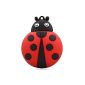 818-TEch No16200040002 Hi-Speed ​​USB 2.0 2GB 3D red ladybug (Electronics)