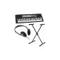 Yamaha PSR-F50 Portable Keyboard Set with stand and headphone (ideal for beginners and students, 61 keys)