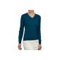Wool Overs V neck sweater woman cashmere and wool (Clothing)