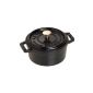 Mini Round Cocotte Staub 1101025 Matt Black 10 Cm (Kitchen)