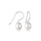 Perlu Ladies earrings 925 sterling silver freshwater pearl white 320047 (jewelry)