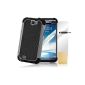 32nd Protective Case for Samsung Galaxy Note 2 N7100, shockproof, incl. Screen protector and cleaning cloth Grey Grey (Electronics)