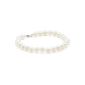 Valero Pearls Classic Collection Ladies Bracelet High-grade freshwater pearl in about 7 mm oval white 925 sterling silver 21 cm 60,201,420 (jewelry)