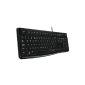 Logitech Keyboard K120 Black USB Wired QWERTY keyboard (Personal Computers)