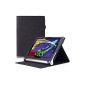 MoKo Lenovo Yoga Tablet 2 10.1 Protector Case - Slim Folding Case for Lenovo Yoga Tablet 2 10.1 inch version 2014 BLACK (with Smart Cover Auto Wake / Sleep) (Electronics)