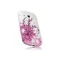 mumbi TPU Silicone Case Samsung Galaxy S3 mini shell pink cherry flowers (optional)