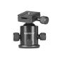 Mantona MK2 ball head (580 g weight, up to 8 kg carrying capacity, with quick release plate) (Accessories)