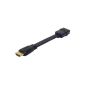 Indipc flexible extension 5002666 HDMI Male / Female 17 cm Black Gold (Accessory)