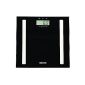 Duronic BS501 Touch Sense Black Balance / Scale 180 kg electronic digital display with glass surface for bathroom