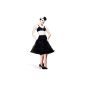 Hell Bunny Petticoat SWING LONG black / black (Textiles)