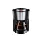 Melitta Look de Luxe 1011-06 coffee filter machine -Aromaselector -Tropfstopp black / stainless steel (houseware)