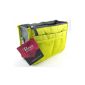 Periea - Storage bag / pocket / Organiser inside for handbag, 12 Grandes 28x17.5x12cm pockets - yellow Chelsy (Luggage)