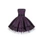 Pretty Kitty Fashion Elegant wedding pretty purple flower dress (Textiles)