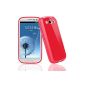 Bingsale® Cover / Case / Case for Samsung Galaxy S3 / S3 / S III / i9300 TPU glossy / glossy / GLOSSY (AT & T, T-Mobile, Sprint, Verizon) + Screen Protector Samsung Galaxy S3 Protector (Red) (Electronics)
