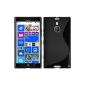 Silicone Case for Nokia Lumia 1520 - S-Style black - Cover PhoneNatic ​​Cover + Protector (Electronics)