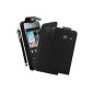 Huawei Ascend Y300 BAAS® Case Black Leather Case Flip Cover + 3x Screen Protector + Stylus For Capacitive Touch Screen (Electronics)