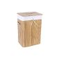 Songmics XL 72L Bamboo Foldable laundry baskets Wäschebox Wäschetruhe laundry bag Laundry Bin Laundry trolley with lid and handles 3 LCB102 (household goods)
