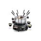 Princess 172665 electrical stainless steel fondue with sauces 6 bowls and 8 fondue forks (household goods)