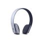 August EP636 - Wireless Stereo Headset Bluetooth NFC Supra aural - Earphones with integrated microphone and rechargeable internal battery - Compatible with Mobile Phones, iPhone, iPad, PC, Tablets, Smartphones etc. (Electronics)