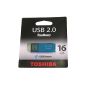 Toshiba THNU16HAYAQUA (BL5 TransMemory 16GB Memory Stick USB 2.0 aqua (Accessories)