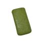 Suncase Original Genuine Leather Case with retreat function for Samsung Galaxy S4 i9505 wash-green (accessory)