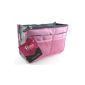 Periea - Storage bag / pocket / Organiser inside for handbag, 12 Grandes 28x17.5x12cm pockets - pink Chelsy (Luggage)