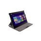 Leather Protective Carrying Case Cover Pouch Leather Case Cover with Stand for Asus Transformer Book T100TA (Electronics)