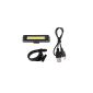 Coolchange compact beam LED bicycle lights with battery and USB charging function, 100Lumen (Misc.)