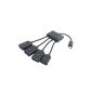 MOGOI (TM) multi-functional Micro USB OTG Host Cable charging cable hub adapter plug, black with MOGOI Accessorie (Electronics)
