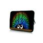 Luxburg® Design Laptop Case Laptop Case Sleeve for 14.2 (10.2 in | 12.1 inches | 13.3 inches | 14.2 | 15.6 | 17.3 inches), Theme: Hedgehogs 