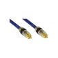 InLine Cinch Kabel Audio, Premium, Gold plated connectors, 1x RCA male / male, 3m (accessory)
