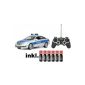 RC Mercedes Benz E-class police car by remote control - incl. Batteries with police siren, flashing lights and sound 1:16 (Toys)