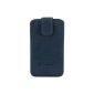 Original Blumax ® Leather Case for LG P700 Optimus nubuck Blue L7 with retreat function, cell phone pocket, Case, Case, Case, Slide, screen protectors, Secure (Electronics)