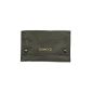 Real soft leather Pouch Tobacco Black (Luggage)
