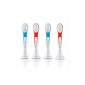Philips Sonicare brush heads for kids ages 4 and up, Red / Blue (Health and Beauty)