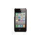 Trexta - Leather Snap on Cover Classic - für Apple iPhone 4, 4S - Schwarz (Wireless Phone Accessory)