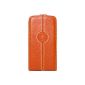 Faconnable FACOSELIP4 Flap Leather Case for iPhone 4 and iPhone 4S Orange (Accessory)