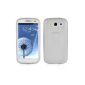Cadorabo!  TPU Silicone Cases in X-Line Design for Samsung Galaxy S3 and S3 NEO (GT-i9300 / GT-i9301) in half-transparent (Electronics)