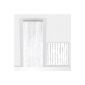 Beaded curtain door curtain with diamond-shaped pearl iridescent 90x220cm individually adjustable 55,051,021