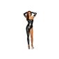Ninimour Sexy Metallic Wetlook Catsuit Overall Jumpsuit Body Night clothes costume (Textiles)