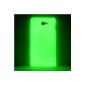 youcase - Day'n'Night Case Sony Xperia M2 Glow Silicone Case green hull protection (Electronics)