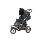 Quinny 65803480 - Freestyle 3XL Comfort, joggers including spacious shopping basket, bumper bar, bell and air pump, Black (Baby Product)