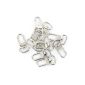 10 pieces Swivel Carabiner Hook Silver 18mm x 33mm Keychains (household goods)