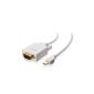 Cable Matters - Gold-plated Mini DisplayPort | Thunderbolt ™ to VGA / RGB Cable White - 2m (Personal Computers)