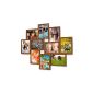 Photo gallery for 10 photos 13x18 cm - 3D optics - Picture Frame Gallery Photo Collage Frame color medium brown