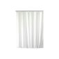 WENKO 19145100 curtain Uni White - washable, with 8 shower curtain rings, plastic - polyester, White (Kitchen)