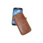 Suncase Original Genuine Leather Case with retreat function for Samsung Galaxy S4 i9505 antique rust (Accessories)