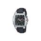 Casio - EFA-120L-1A1 - Building - Men's Watch - Quartz Analog - Digital - Black Dial - Black Leather Strap (Watch)