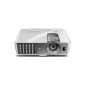 BenQ W1070 + 3D home theater DLP projector (Full HD 1920x1080 pixels, 2,200 ANSI lumens, contrast 10.000: 1, 2x HDMI, MHL, vertical lens shift) White (Electronics)